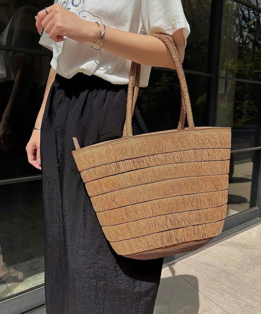 Fringe Straw Tote