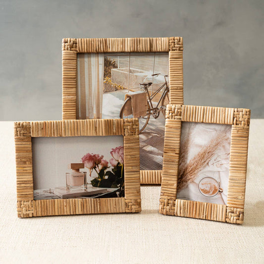 Woven Rattan Picture Frame