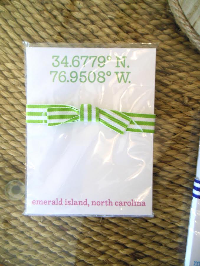 Crystal Coast Coordinates Notepad