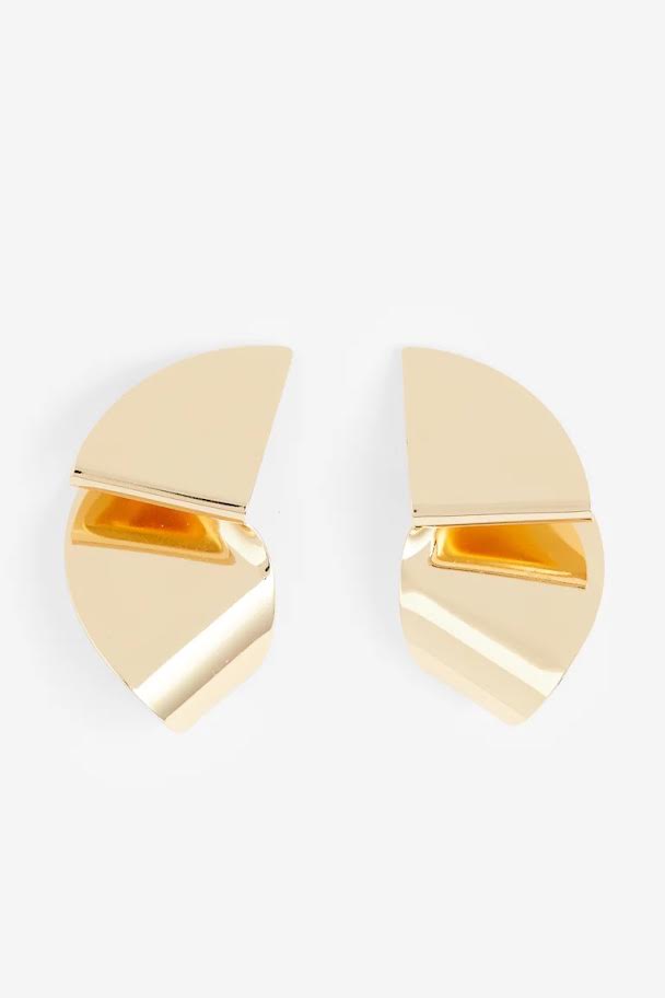 Folded Gold Earrings