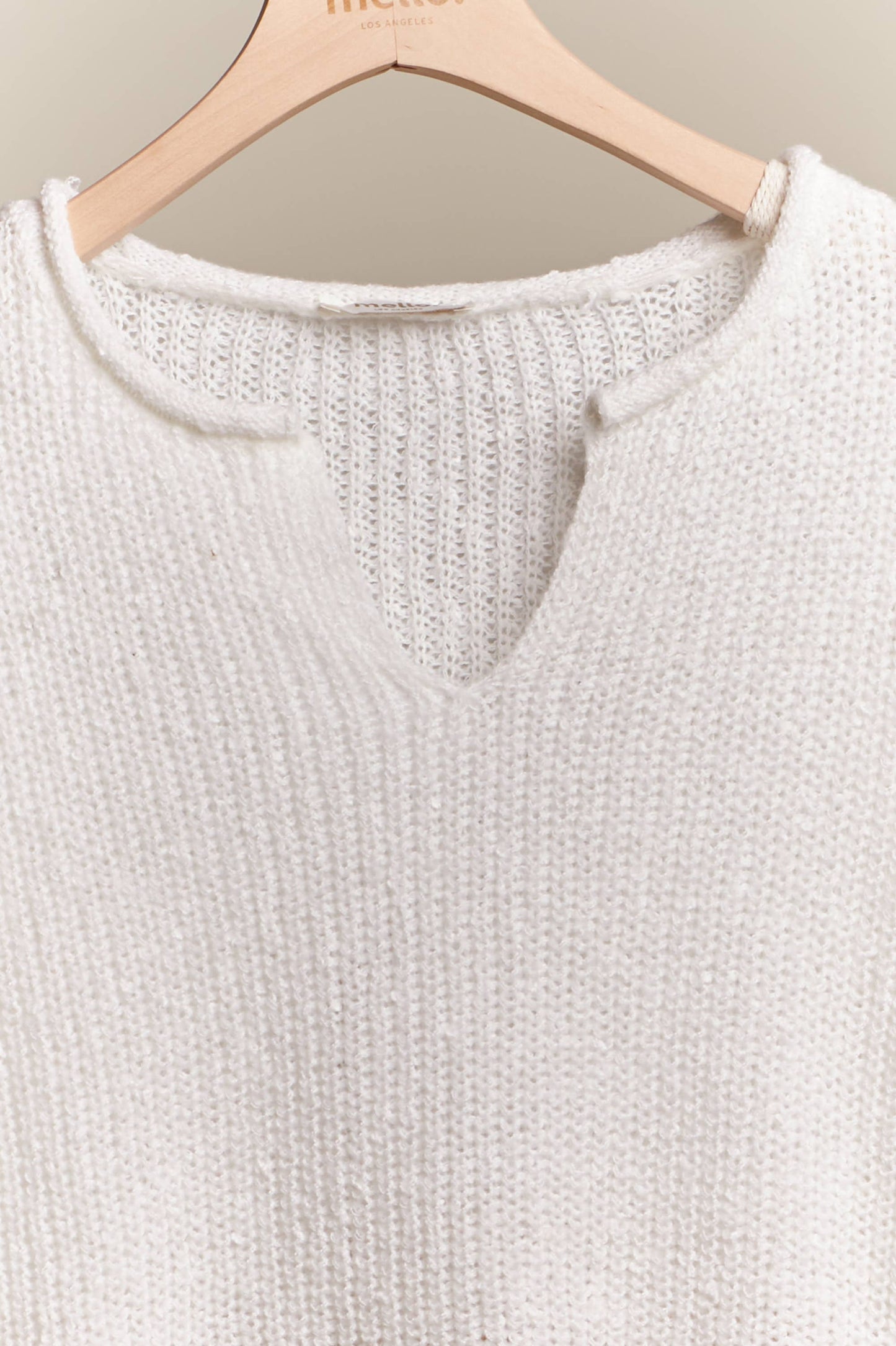 Ivory Relaxed Knit Sweater