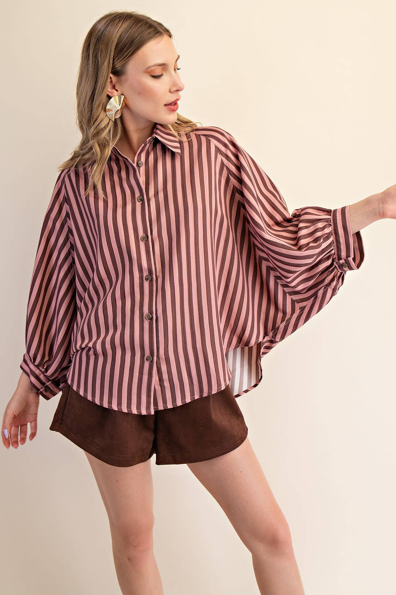 Button Down Front Shirt