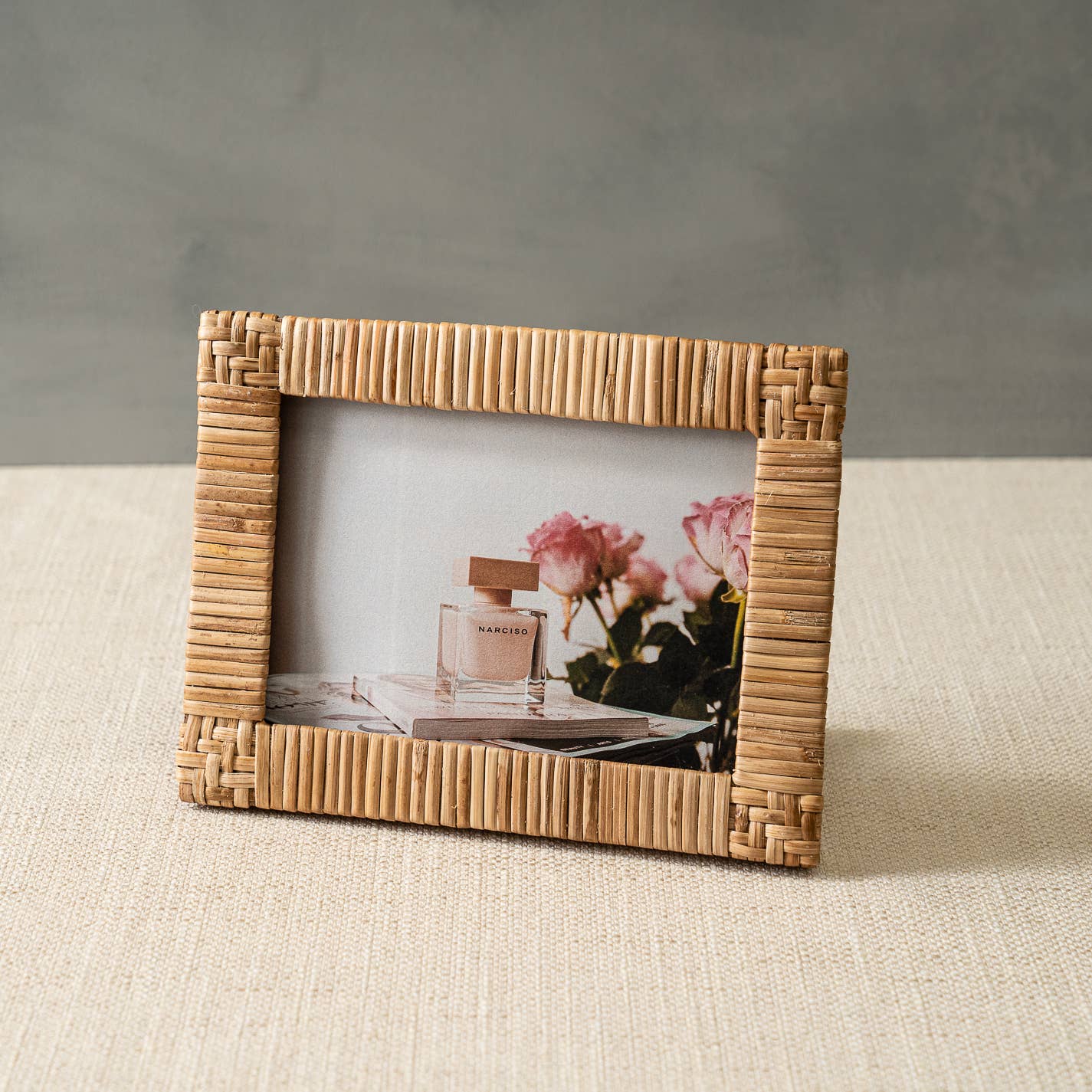 Woven Rattan Picture Frame