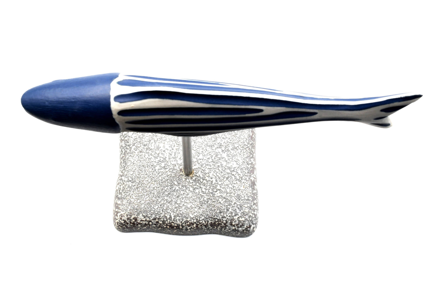 Blue Fish Ceramic Sculpture