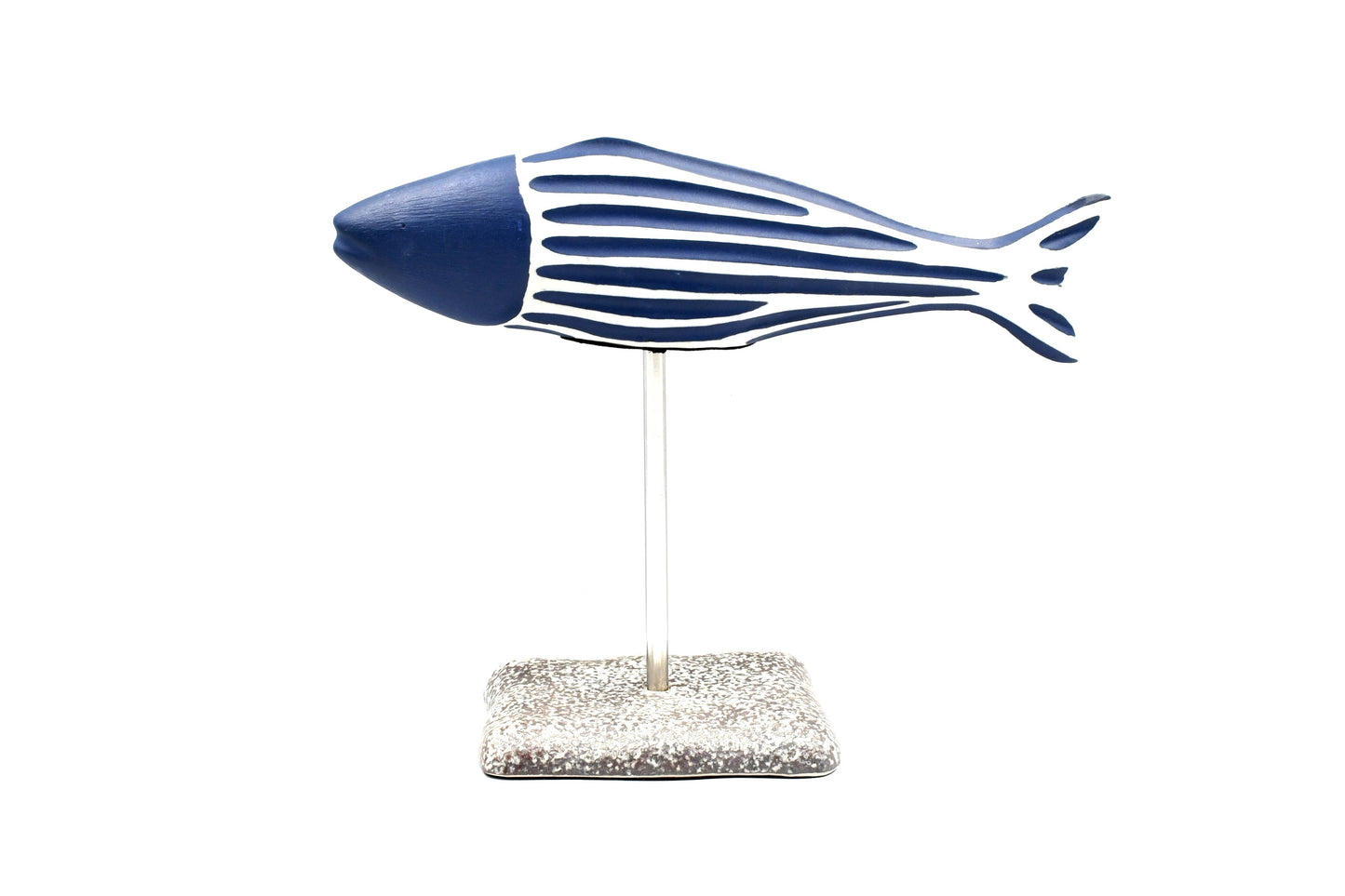 Blue Fish Ceramic Sculpture