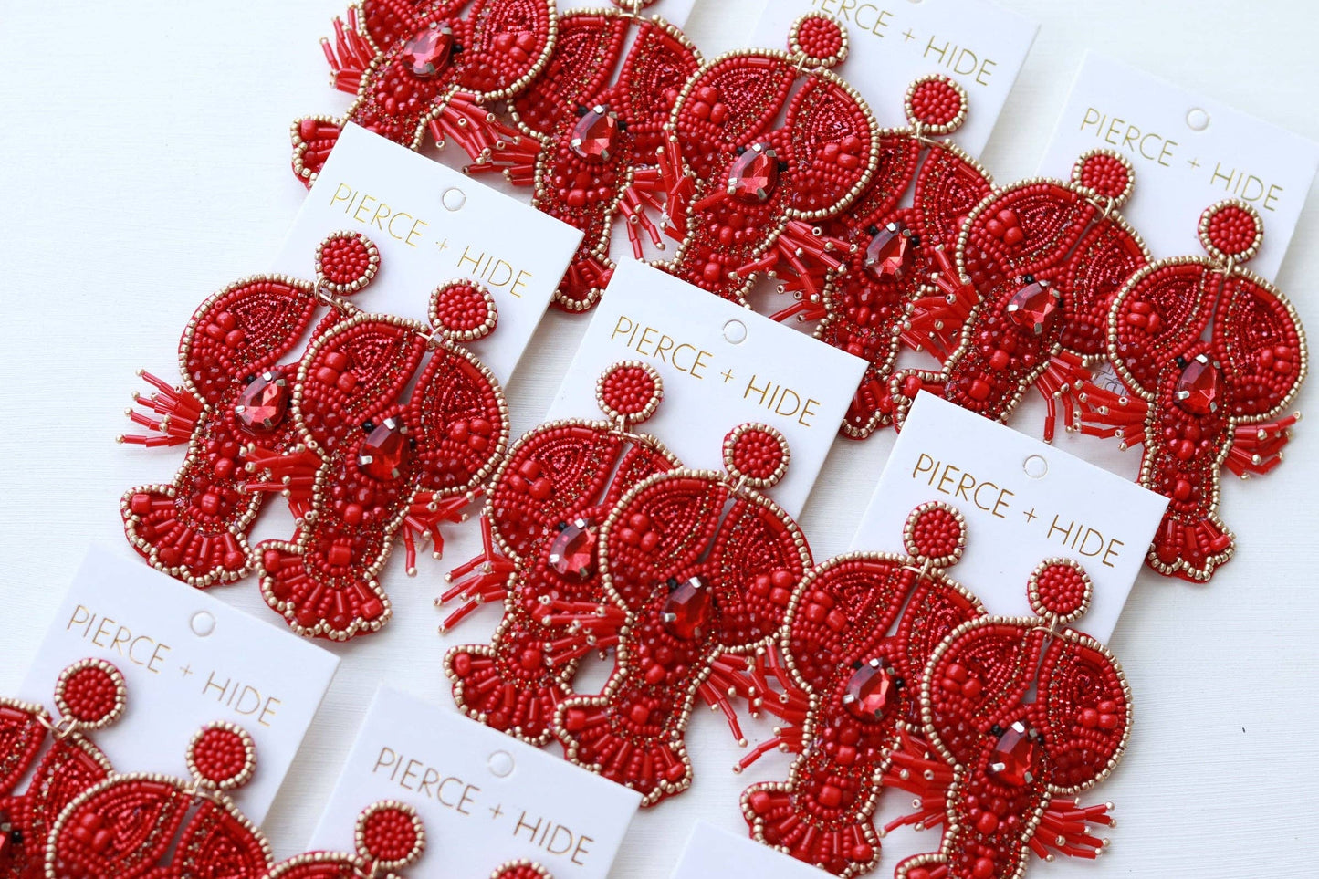 Custom Beaded Lobster Earring | Nautical Earrings