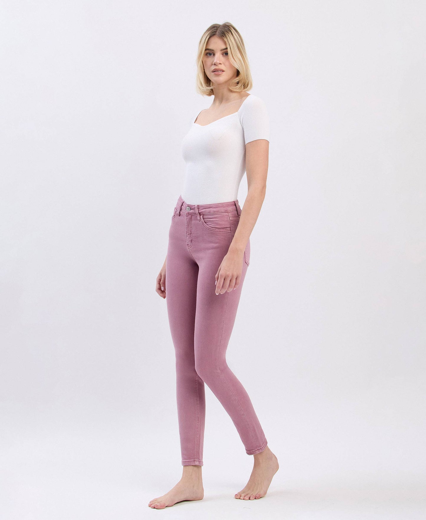 High Rise Skinny Ankle Jeans