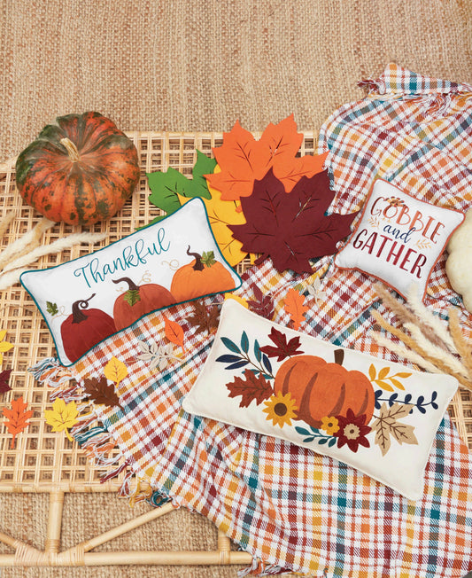 Autumn Pumpkin Throw Pillow