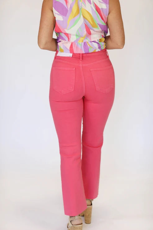 Just Black Denim Jeans - Hot Pink
