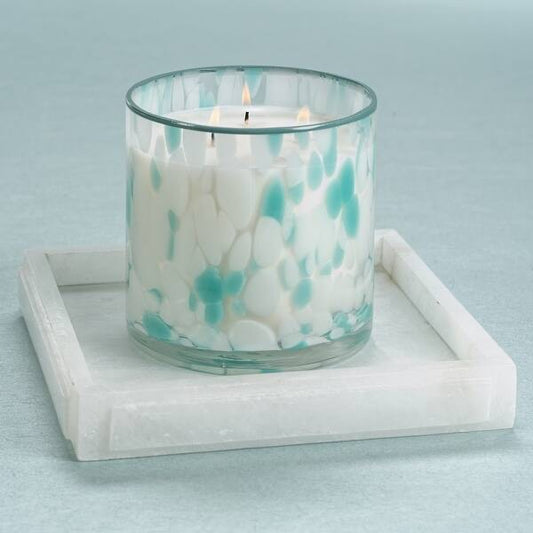 Sea Salt & Coastal Mist Blue Opal Candle - 30 oz