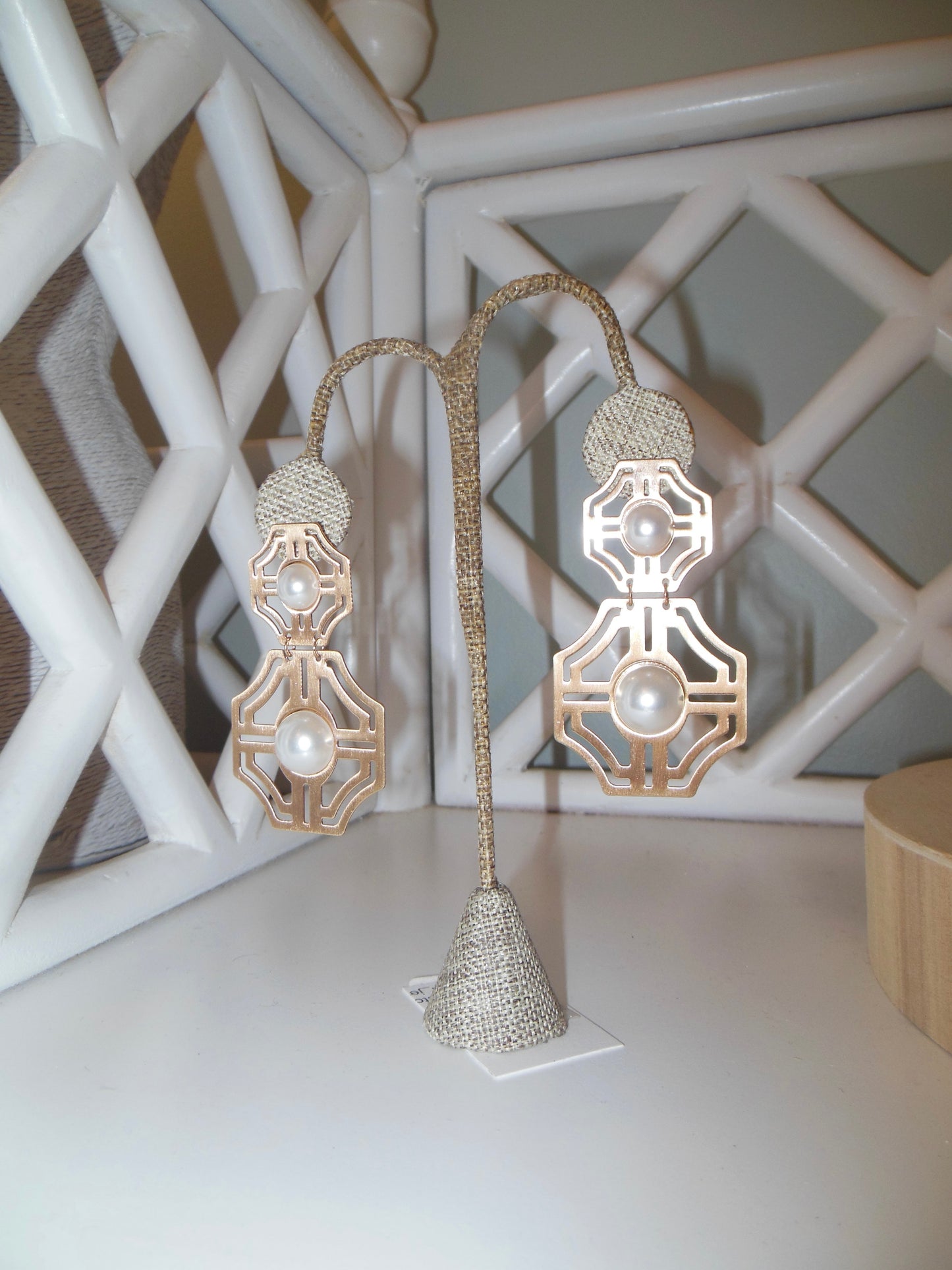 Octagon Drop Earrings