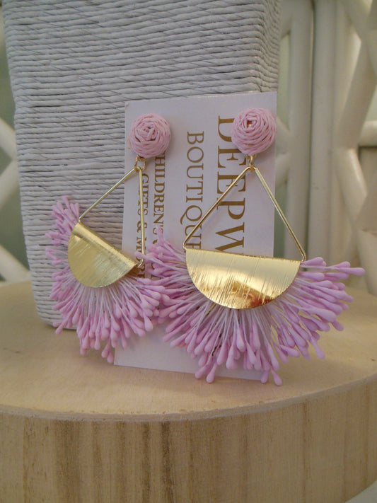 Vibrant Tassel Statement Earrings