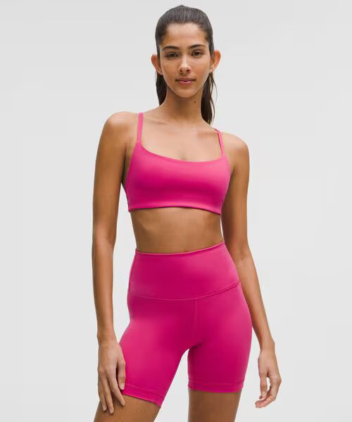 Hot Pink Seamless Sports Bra