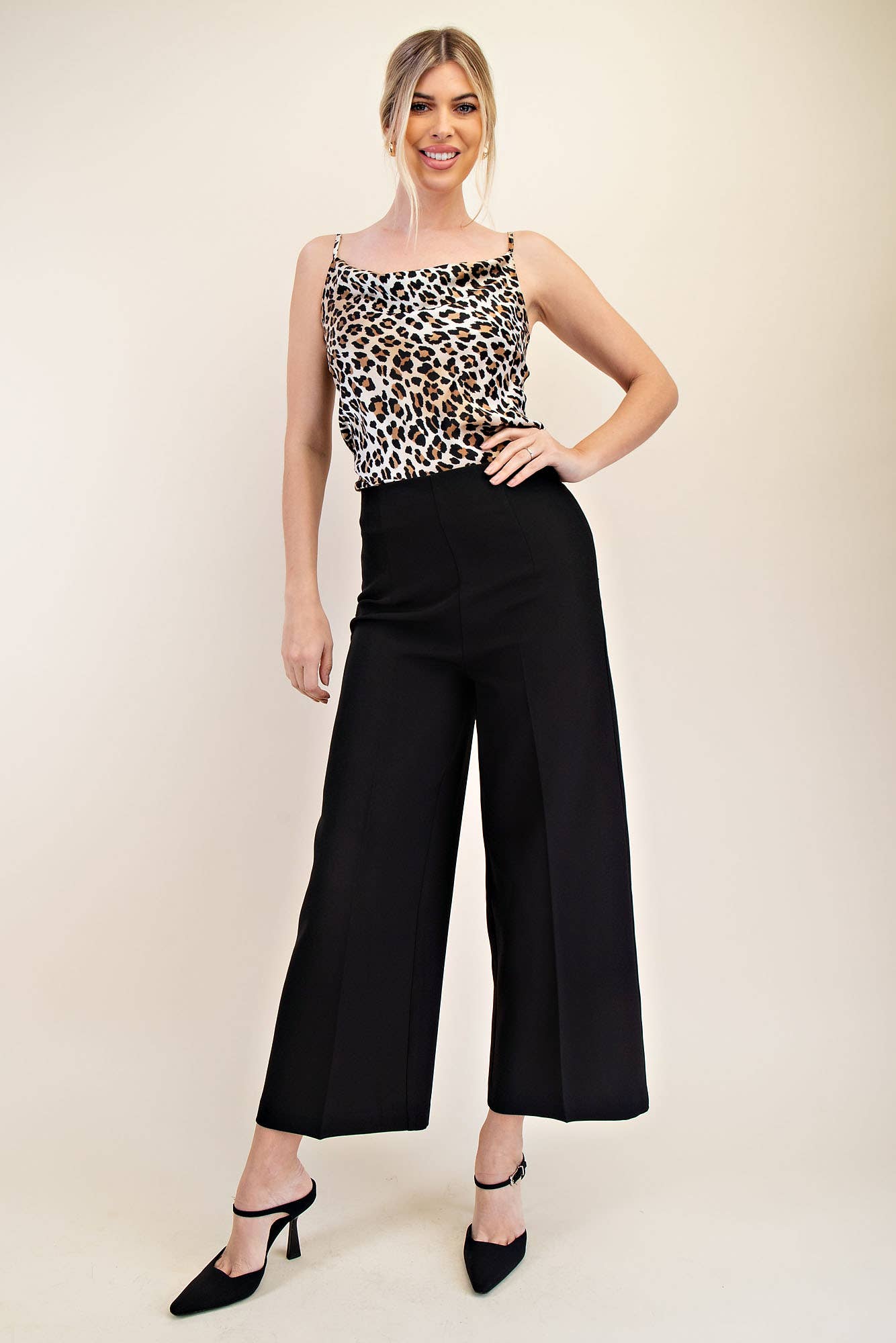 Satin Cowl Neck Cami