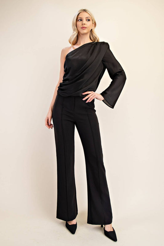 Asymmetric Neckline Top