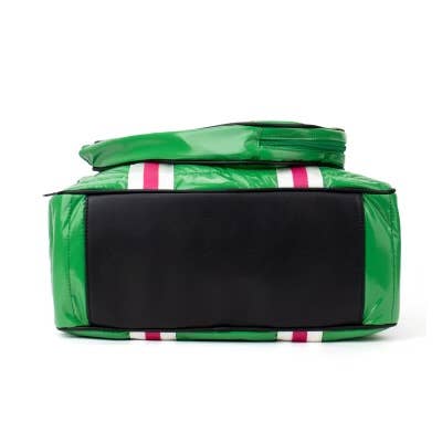 Green & Pink Puffer Pickle Ball Tote - The Jennifer Collection