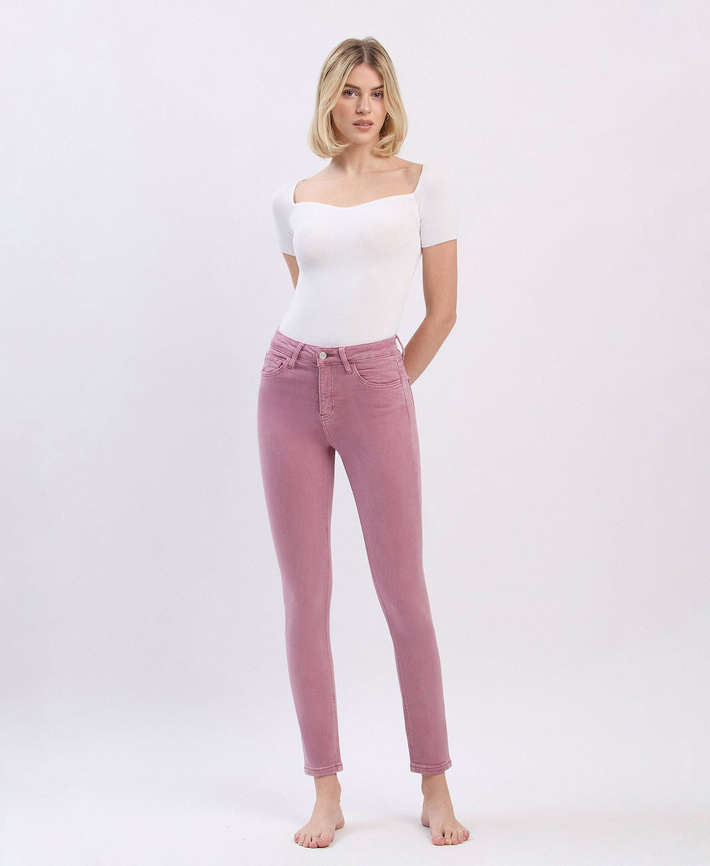 High Rise Skinny Ankle Jeans