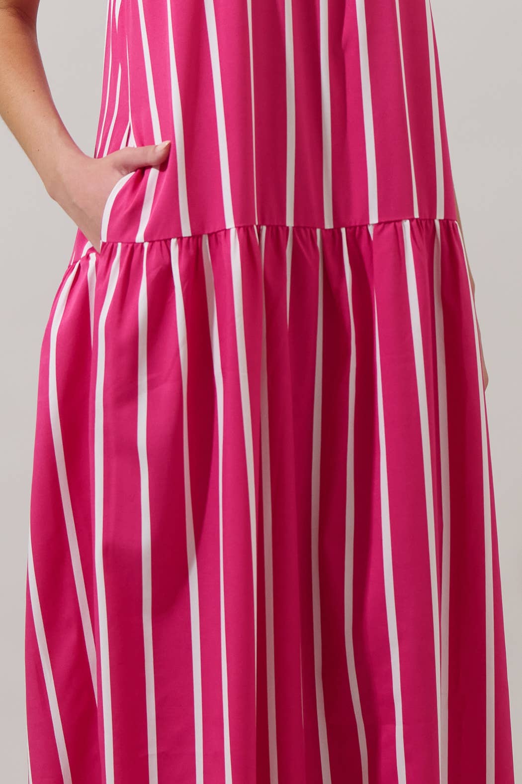 Donia Striped Evonne Maxi Dress