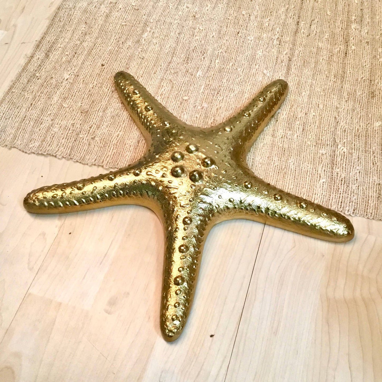 Golden Starfish Décor