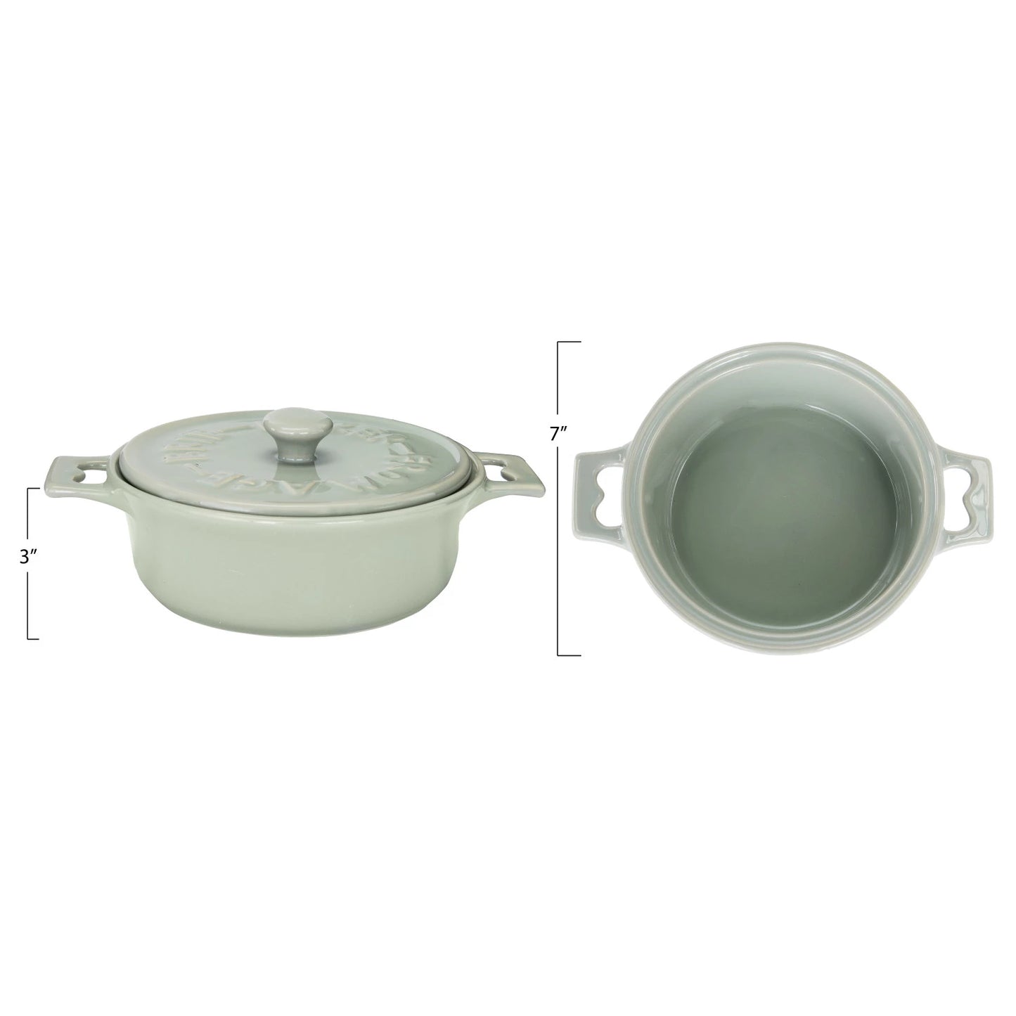 Brie Baker with Lid and Spreader, Set of 2