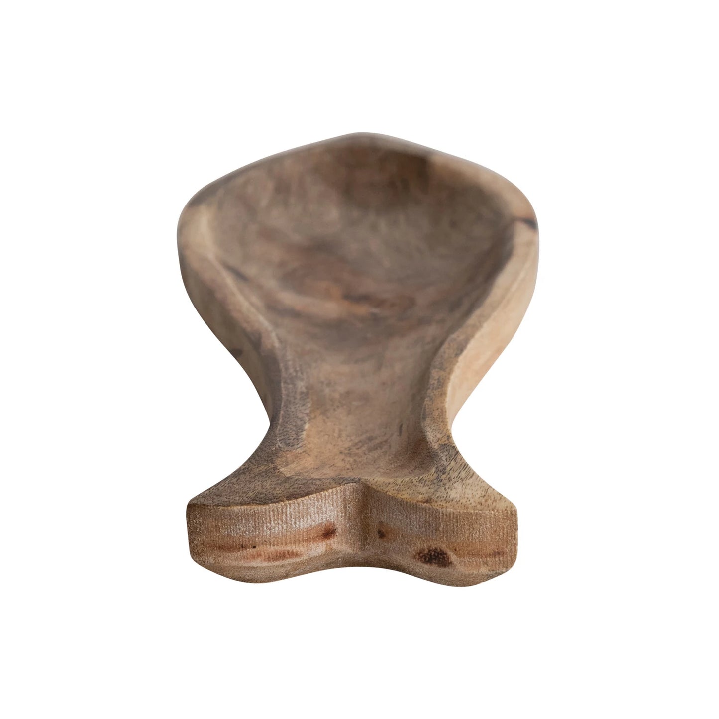 Mango Wood Fish Shaped Dish, Natural