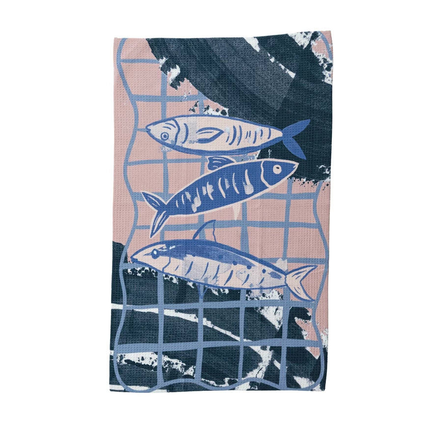 Printed Recycled Microfibre Tea Towels
