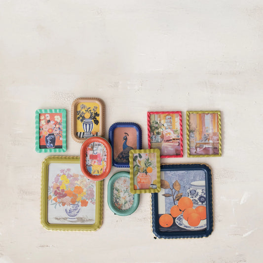 Twisted/Bobbin/Ruffled Photo Frame, 8 Styles (Holds 4x6 & 5x7 Photos) (Hangs or Sits)