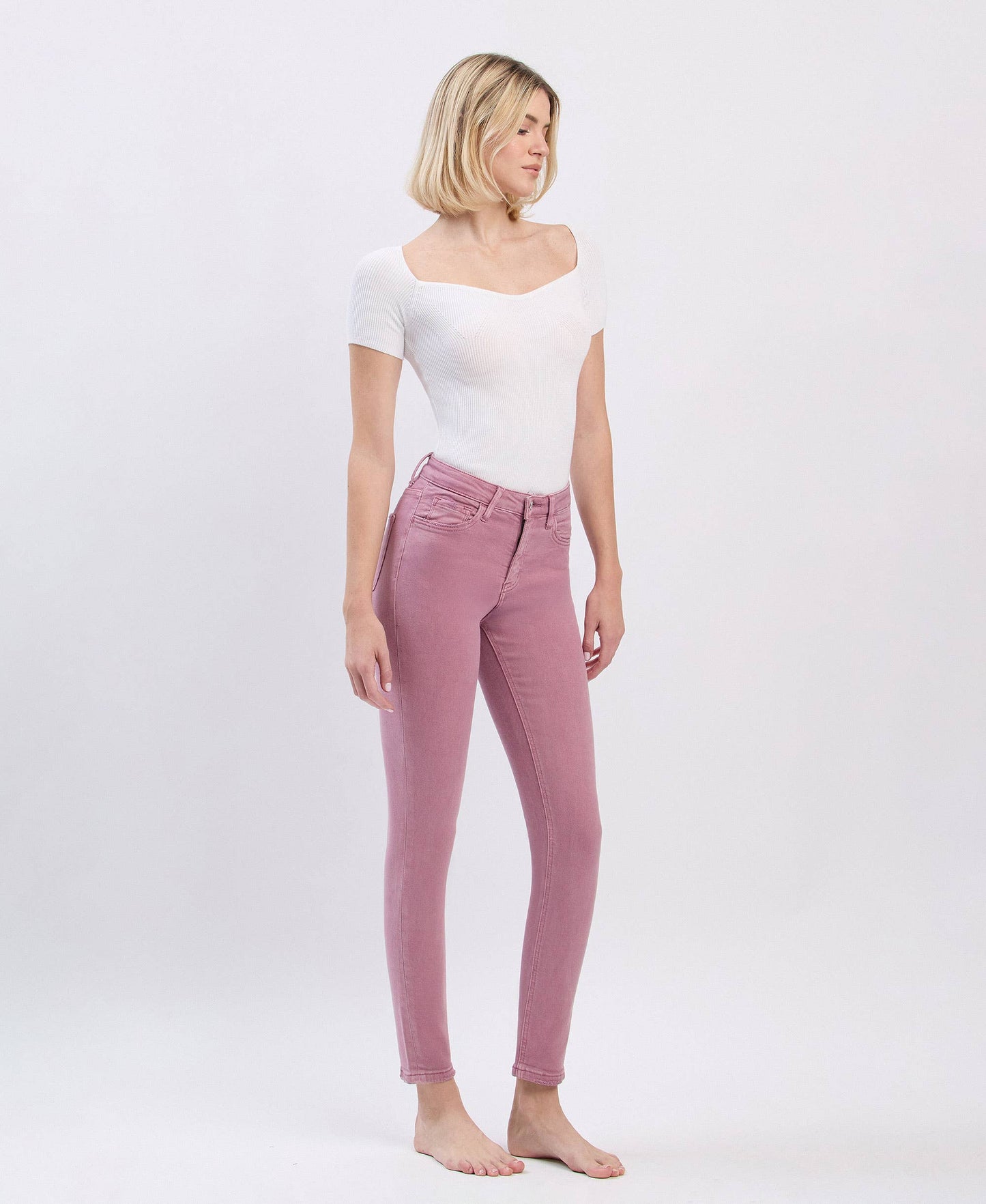 High Rise Skinny Ankle Jeans