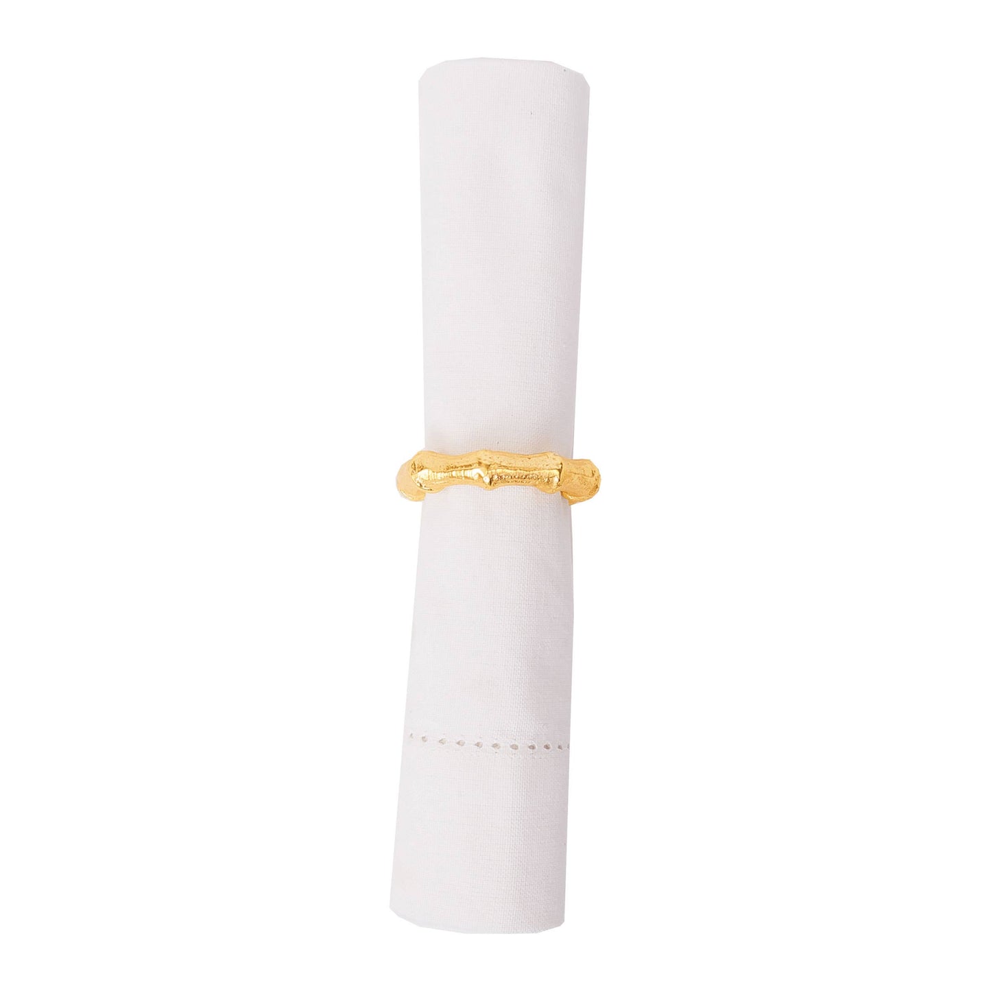 Gold Bamboo Napkin Rings