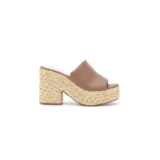 Tan Heeled Wedges