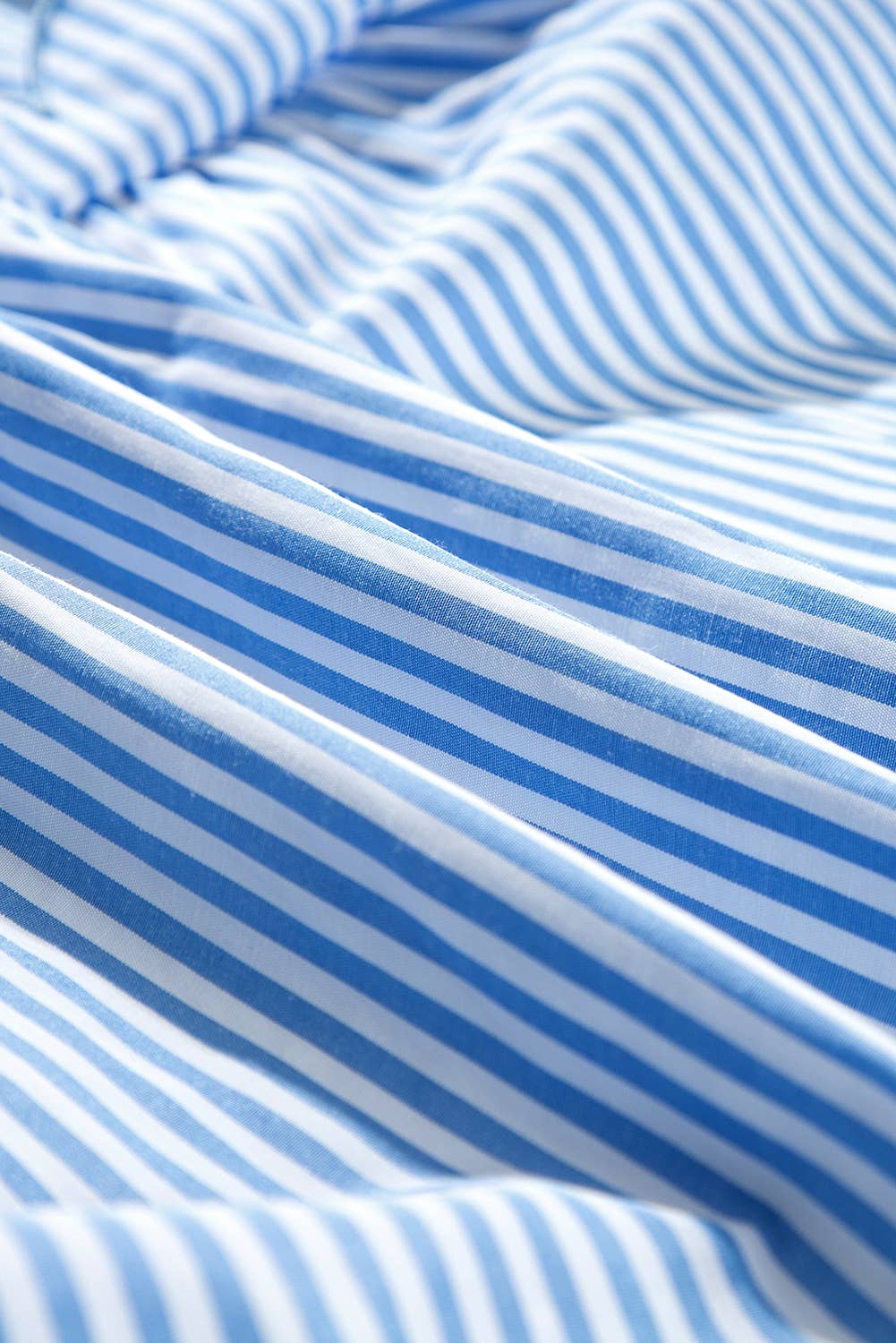 Stripe Puff Sleeve Summer Maxi Dress