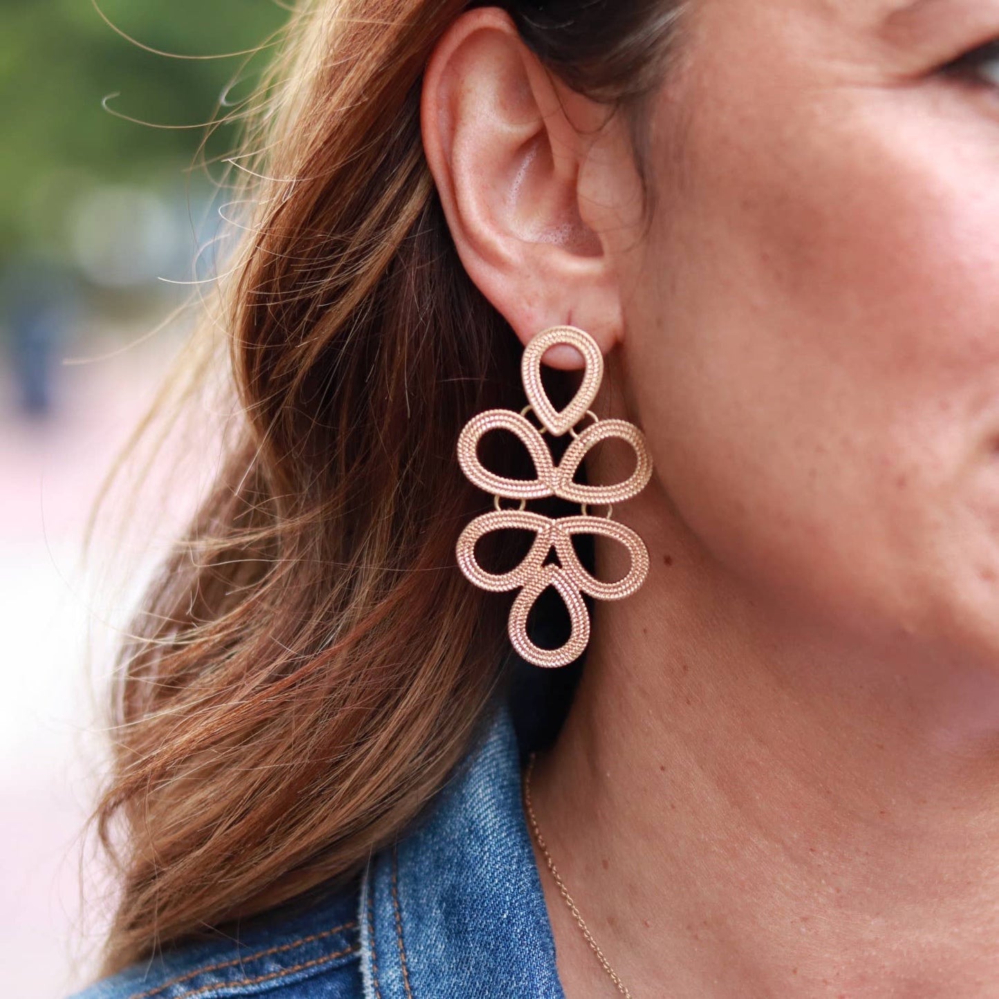 Gold Plaza Earrings