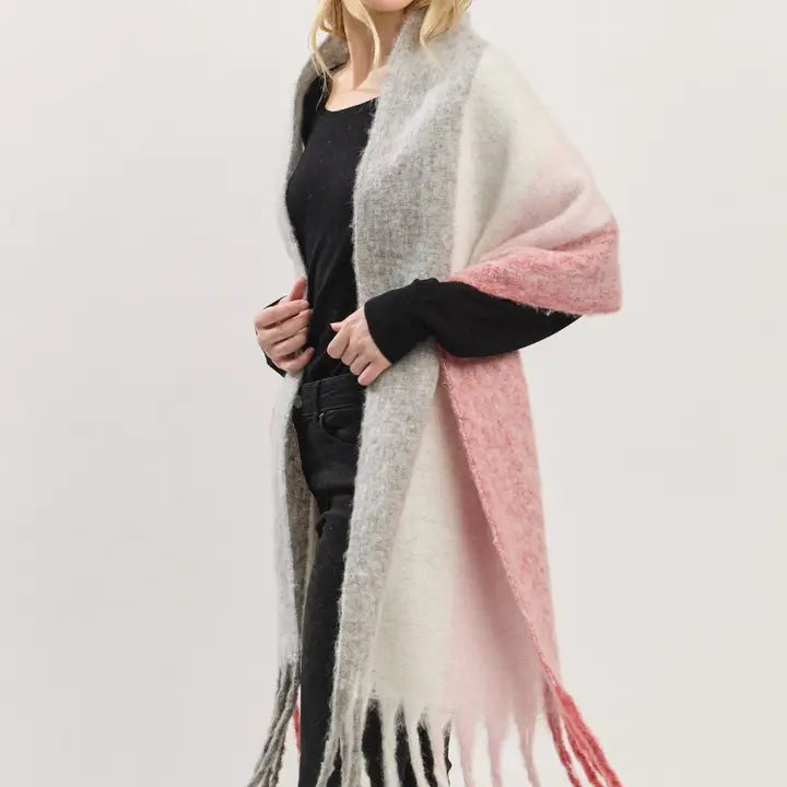 Chic Scarf With Fringe