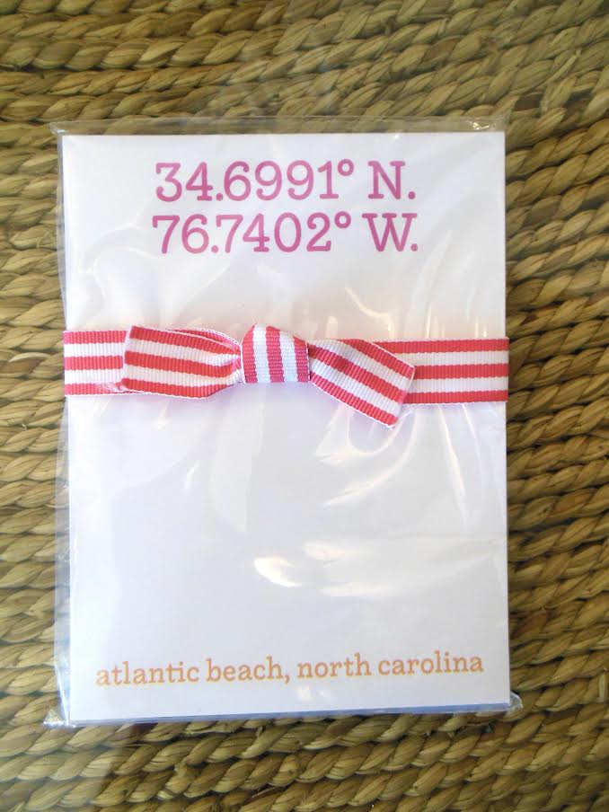 Crystal Coast Coordinates Notepad