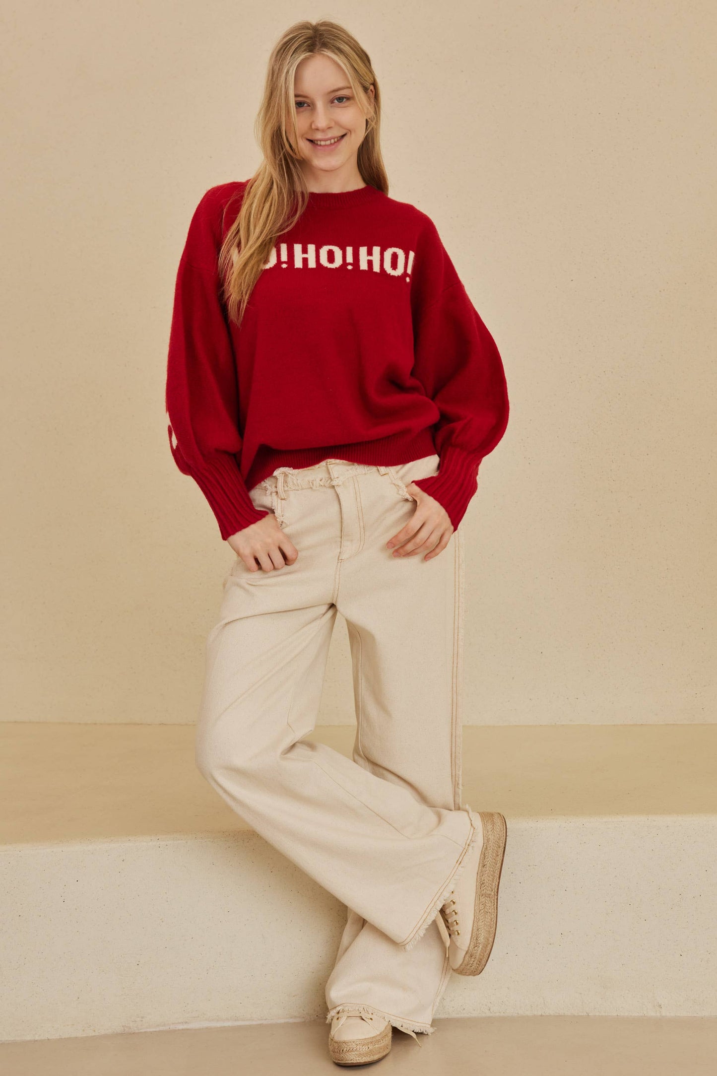 Oversized "Merry Christmas" Sweater