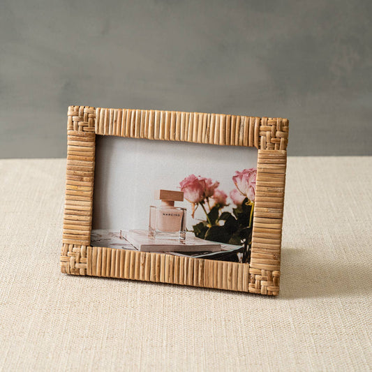Woven Rattan Picture Frame