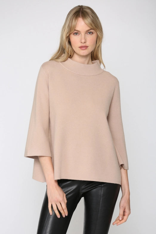 Mock Neck Pullover Sweater