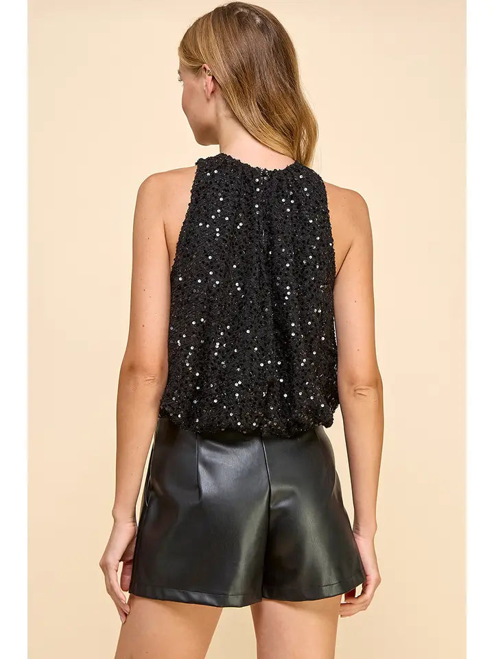Sequin Midi Top