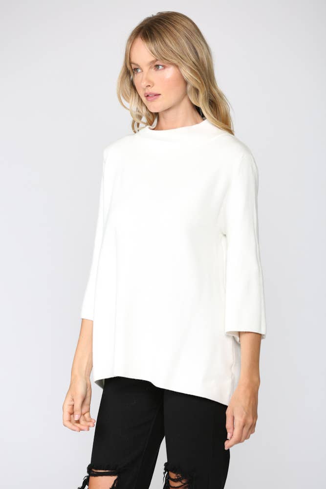 Mock Neck Pullover Sweater