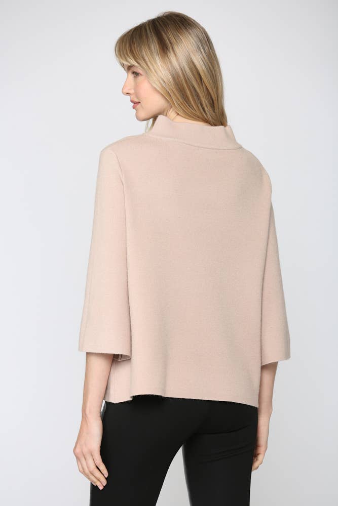 Mock Neck Pullover Sweater