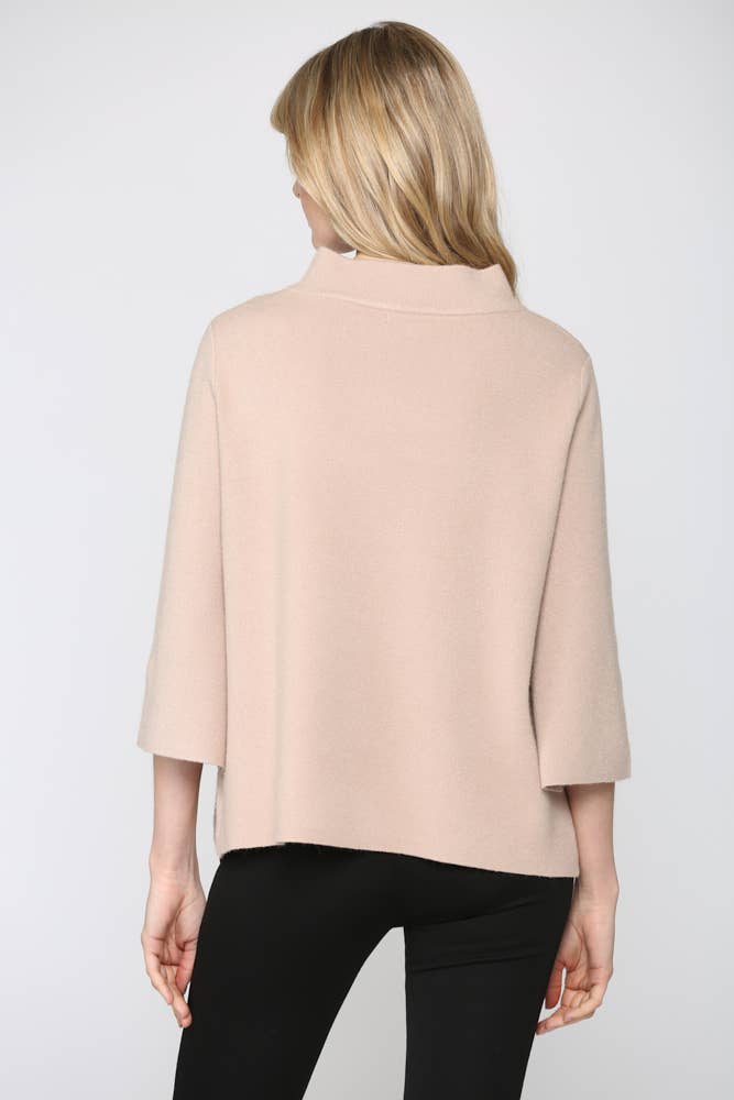 Mock Neck Pullover Sweater