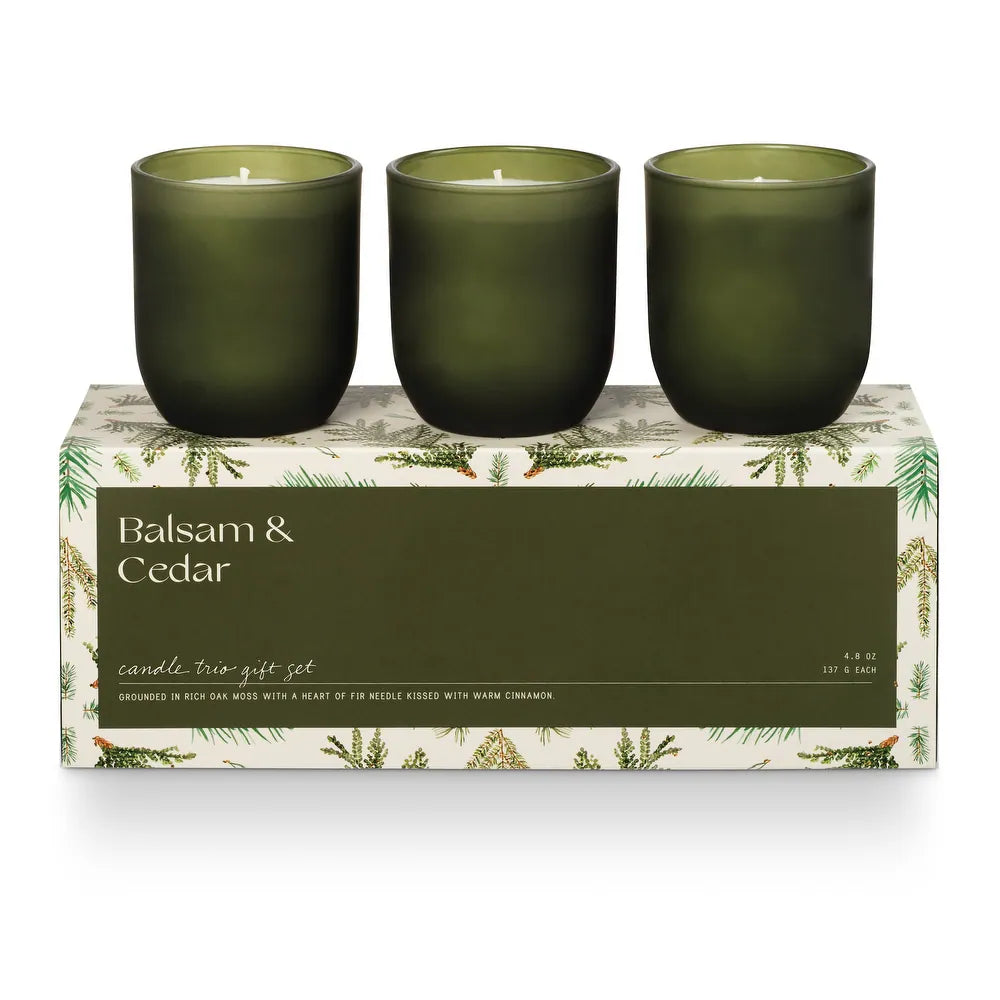 Candle Trio Gift Set  - Balsam Cedar