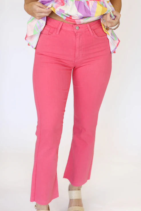 Just Black Denim Jeans - Hot Pink