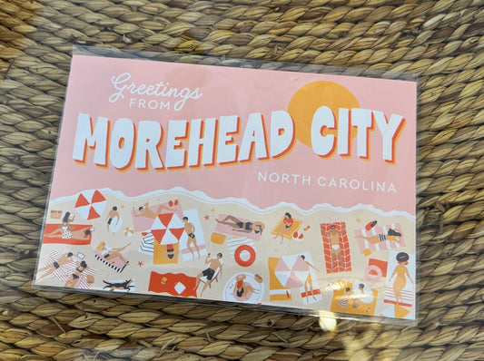 Morehead City Coastal Town Postcard