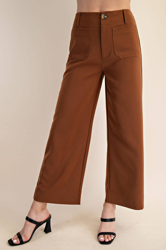 Colette Cropped Wide Leg Pants
