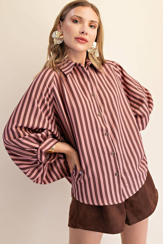 Button Down Front Shirt