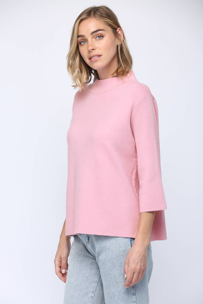 Mock Neck Pullover Sweater