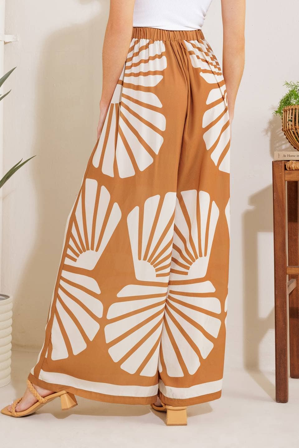 A Printed Woven Kimono - Pants