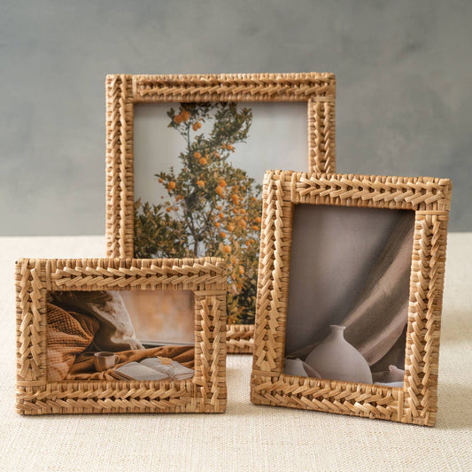 Modern Rattan Photo Frame