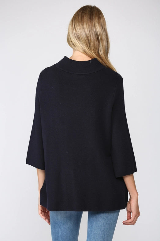 Mock Neck Pullover Sweater